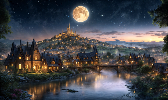 Free Houses Town illustration and picture