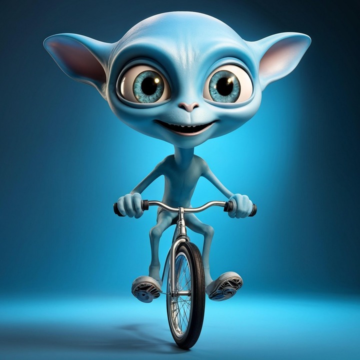 Download Alien, Futuristic, Cartoon. Royalty-Free Stock Illustration