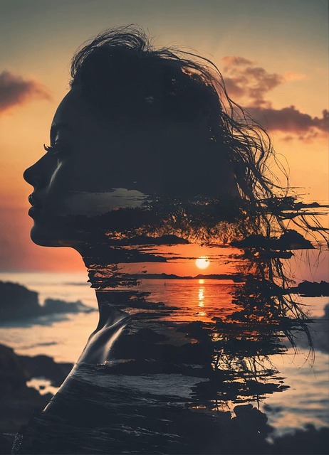 Free ai generated sunset nature illustration