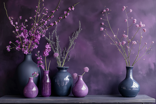 Free ai generated nature vases illustration
