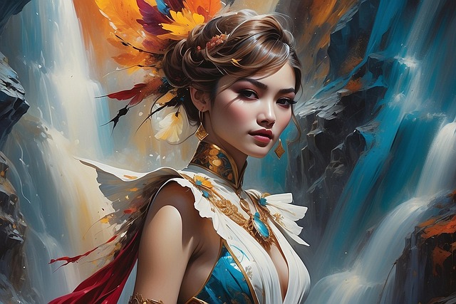 Download free HD stock image of Ai Generated Woman Free ai generated woman painting illustration
