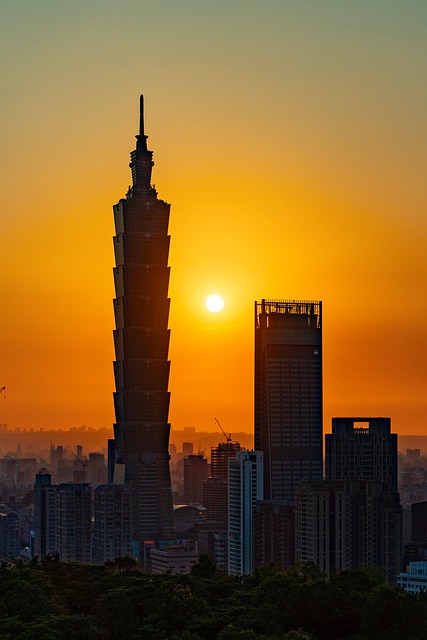 Sonnenuntergang, Taiwan, Taipei, Asien