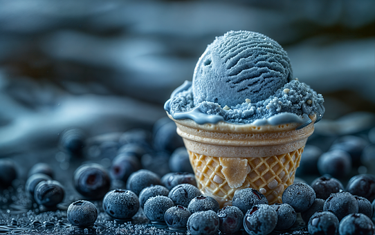Free Ai Generated Blueberry illustration and picture