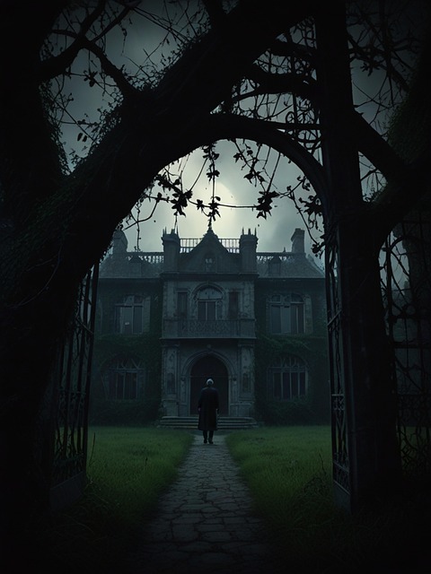Free ai generated mansion victorian illustration