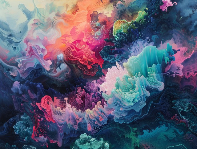 Free ai generated vibrant colors illustration