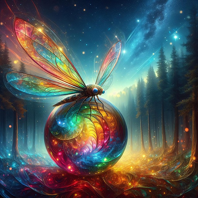 Free ai generated magic forest illustration