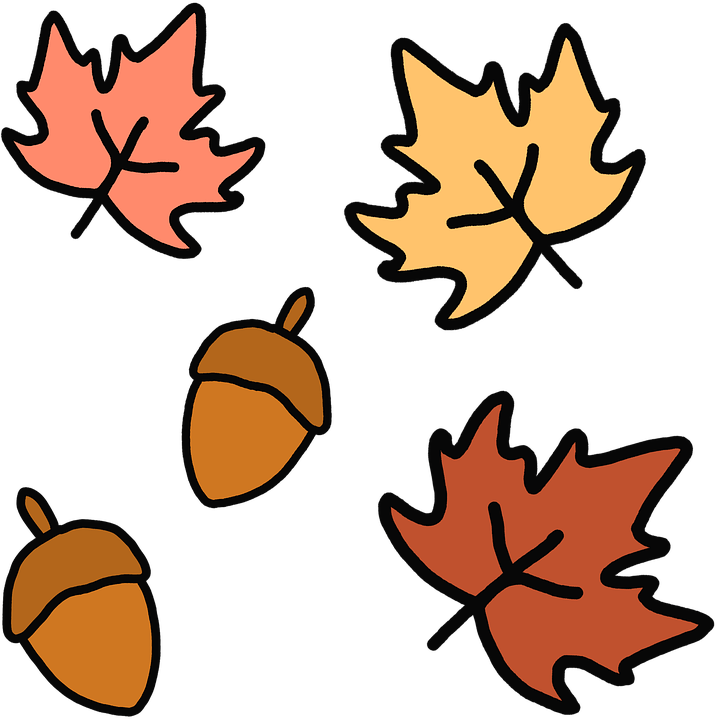 Download Leaves, Acorns, Fall. Royalty-Free Stock Illustration Image