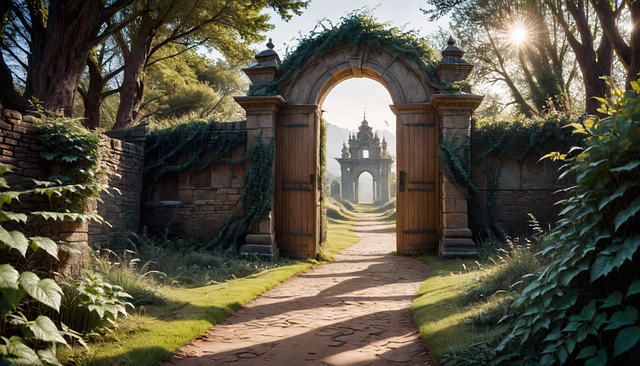 Free ai generated path trail illustration