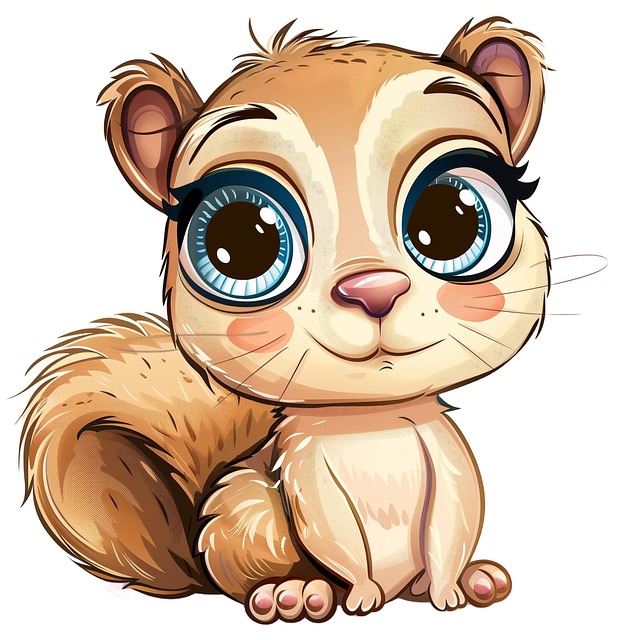 Free ai generated squirrel cute illustration
