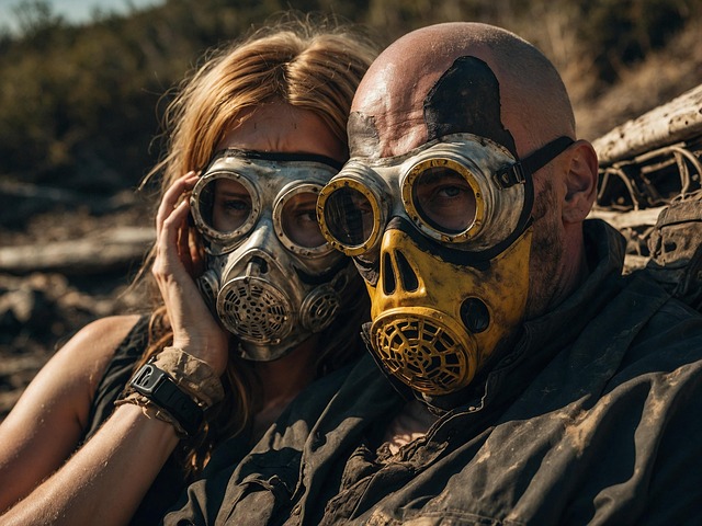 Download free HD stock image of Ai Generated Couple Free ai generated couple mask illustration