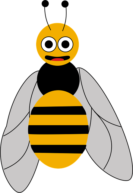 Biene, Symbol, Karikatur, Logo, Marke
