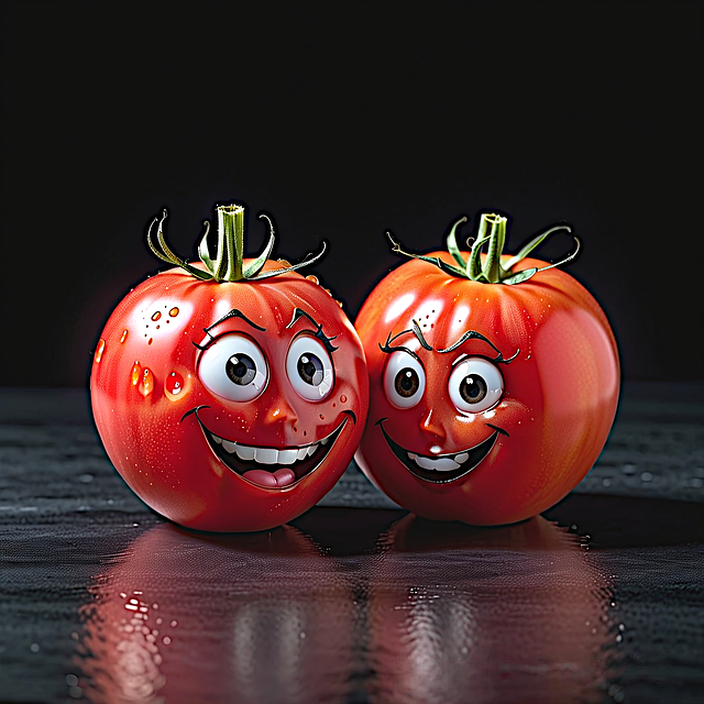Free ai generated tomatoes fruits illustration