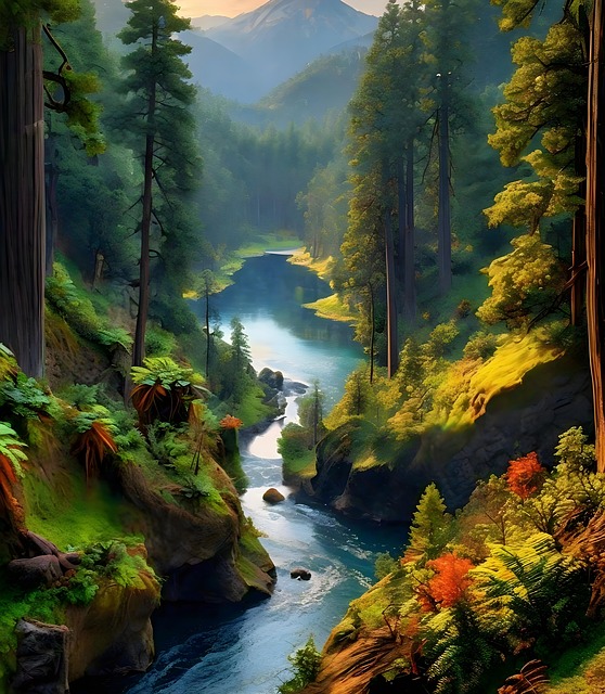 Hermosa, Lozano, Verde, Paisaje, Central