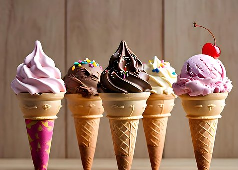 Multisabor, Cono, Helado, Postre