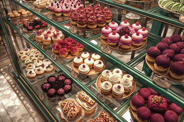 Download free HD stock image of Ai Generated Cake Free ai generated cake pastry shop illustration