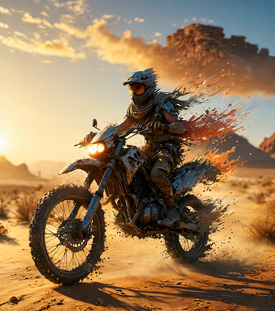Free Ai Generated Motorcycle illustration and picture