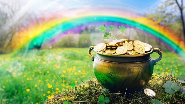 Free pot gold coins illustration