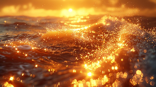 Download Sunset Ocean Golden Royalty Free Stock Illustration Image