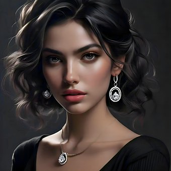 Ai Generado, Mujer, Joven, Elegante