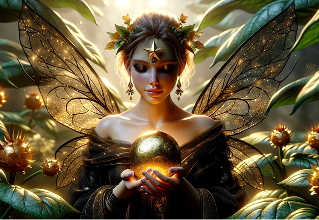 Free ai generated fairy shamanism illustration