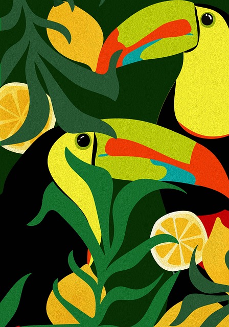 Free toucan tropical beak illustration
