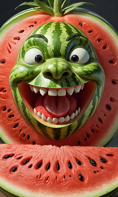 Free Ai Generated Watermelon illustration and picture
