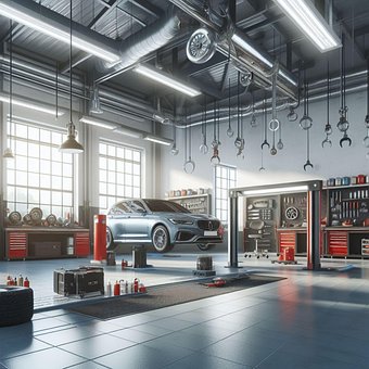 Ai Genereret, Bil, Værksted, Reparation