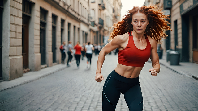 Free ai generated woman fitness illustration