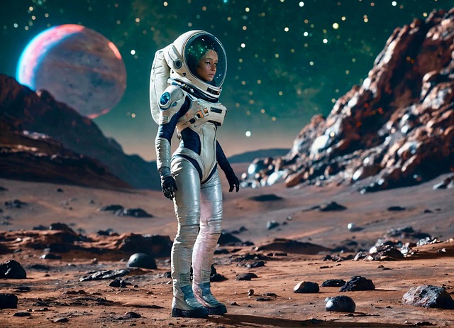 Download free HD stock image of Ai Generated Woman Free ai generated woman astronaut illustration
