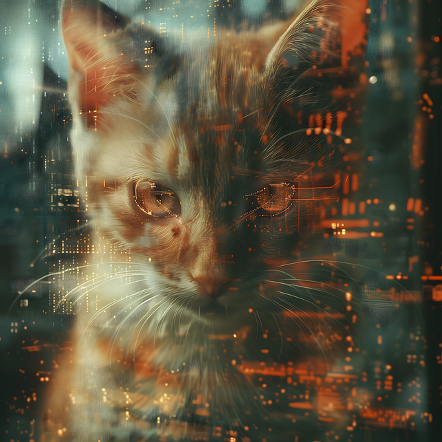 Free ai generated cat nature illustration