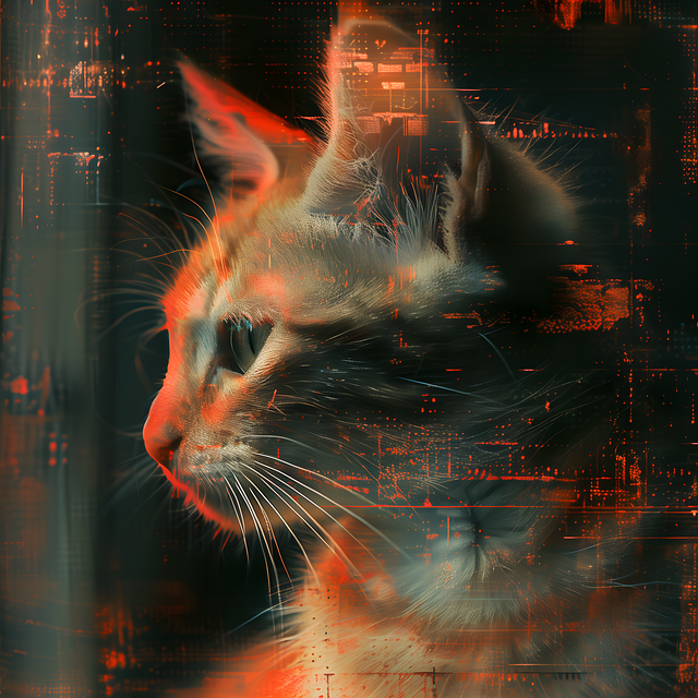 Free ai generated cat pet illustration