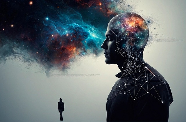 Free ai generated brain galactic illustration
