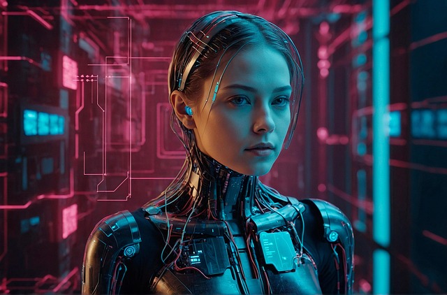 Free ai generated human artificial intelligence illustration