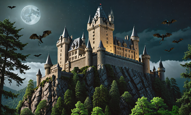 Fantasie, Landschaft, Schloss