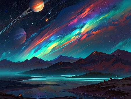 Free Aurora Borealis Universe illustration and picture