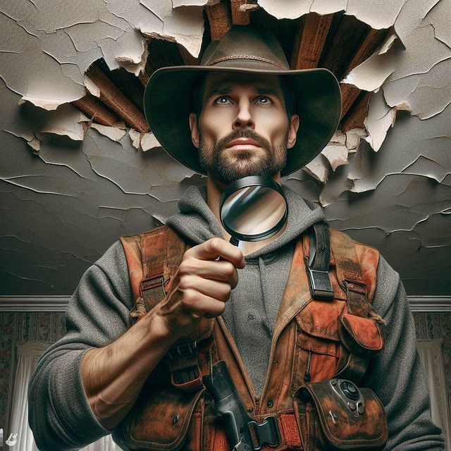 Free inspector detective magnifying glass illustration