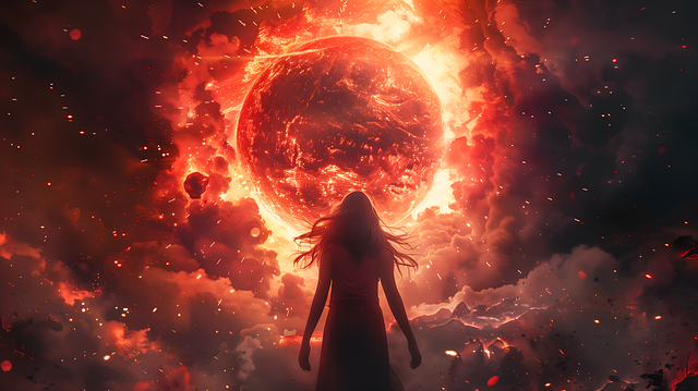 Free ball fire hot illustration
