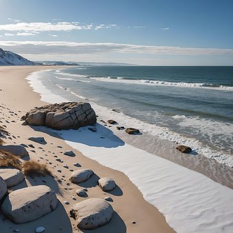 Free Ai Generated Beach illustration and picture