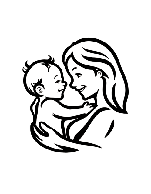 Mãe, Família, Bebê, Amor, Filha