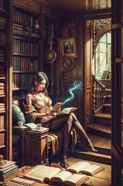 Ai Generiert, Bücher, Bibliothek, Lesen