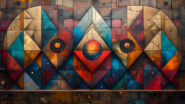 Download free HD stock image of Ai Generated Triangles Free ai generated triangles geometry illustration