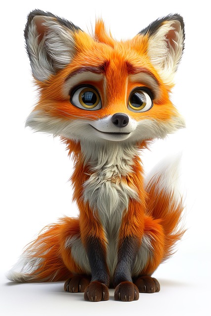 Free ai generated fox animal illustration