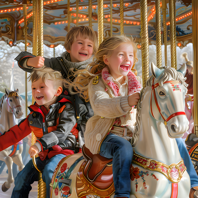 Free ai generated children carousel illustration