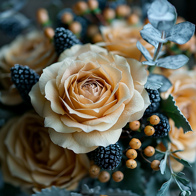 Free ai generated flowers nature illustration