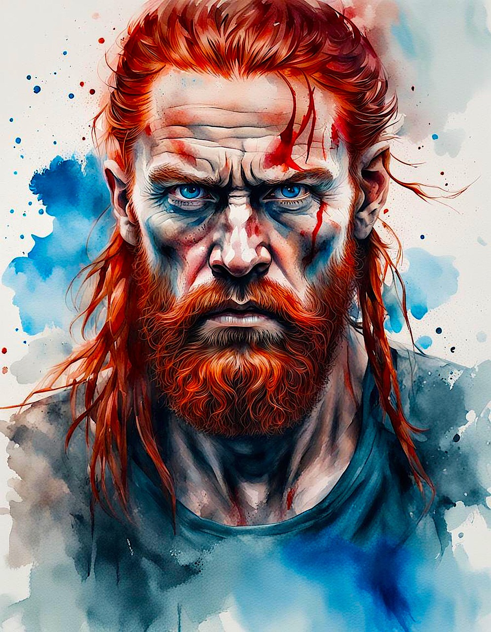 Download free HD stock image of Ai Generated Man Free ai generated man warrior illustration