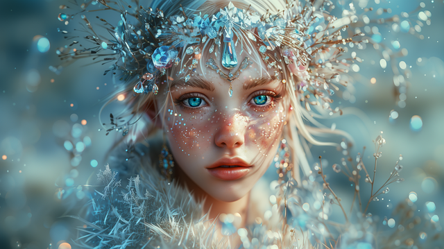 Eis, Winter, Prinzessin, Kalt, Natur