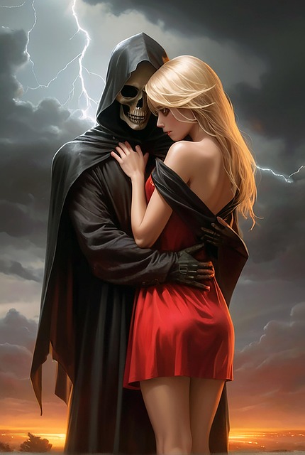 Free ai generated woman hug illustration