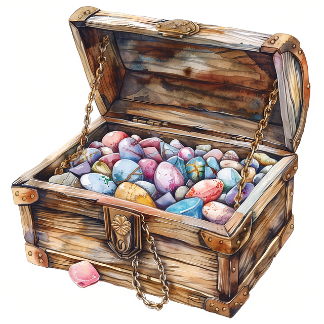 Free ai generated chest gems illustration