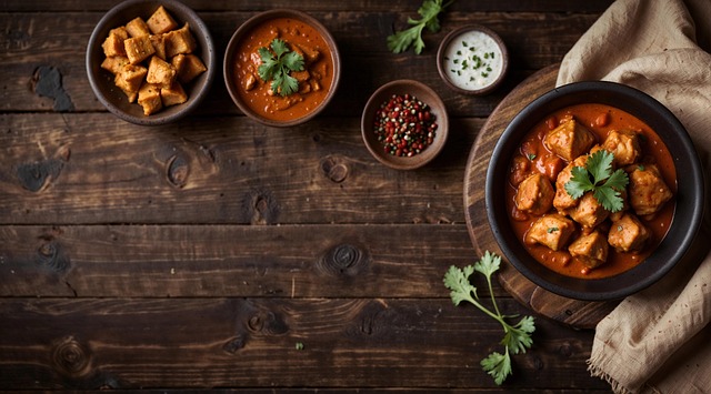 Free ai generated curry chicken illustration