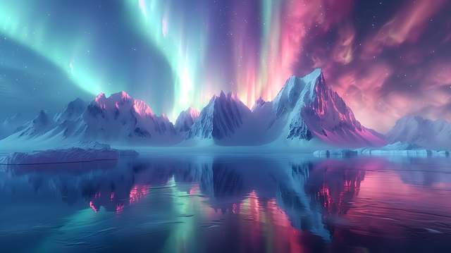 Free ai generated mountain lake illustration